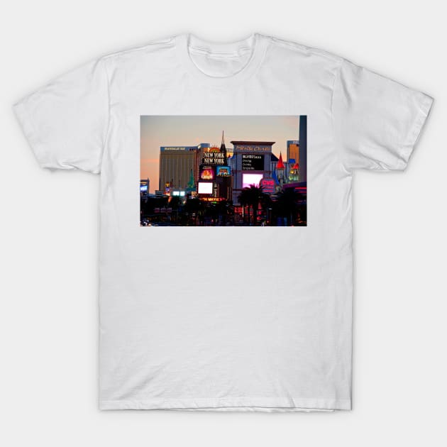 Las Vegas Strip Skyline Cityscape America USA T-Shirt by AndyEvansPhotos